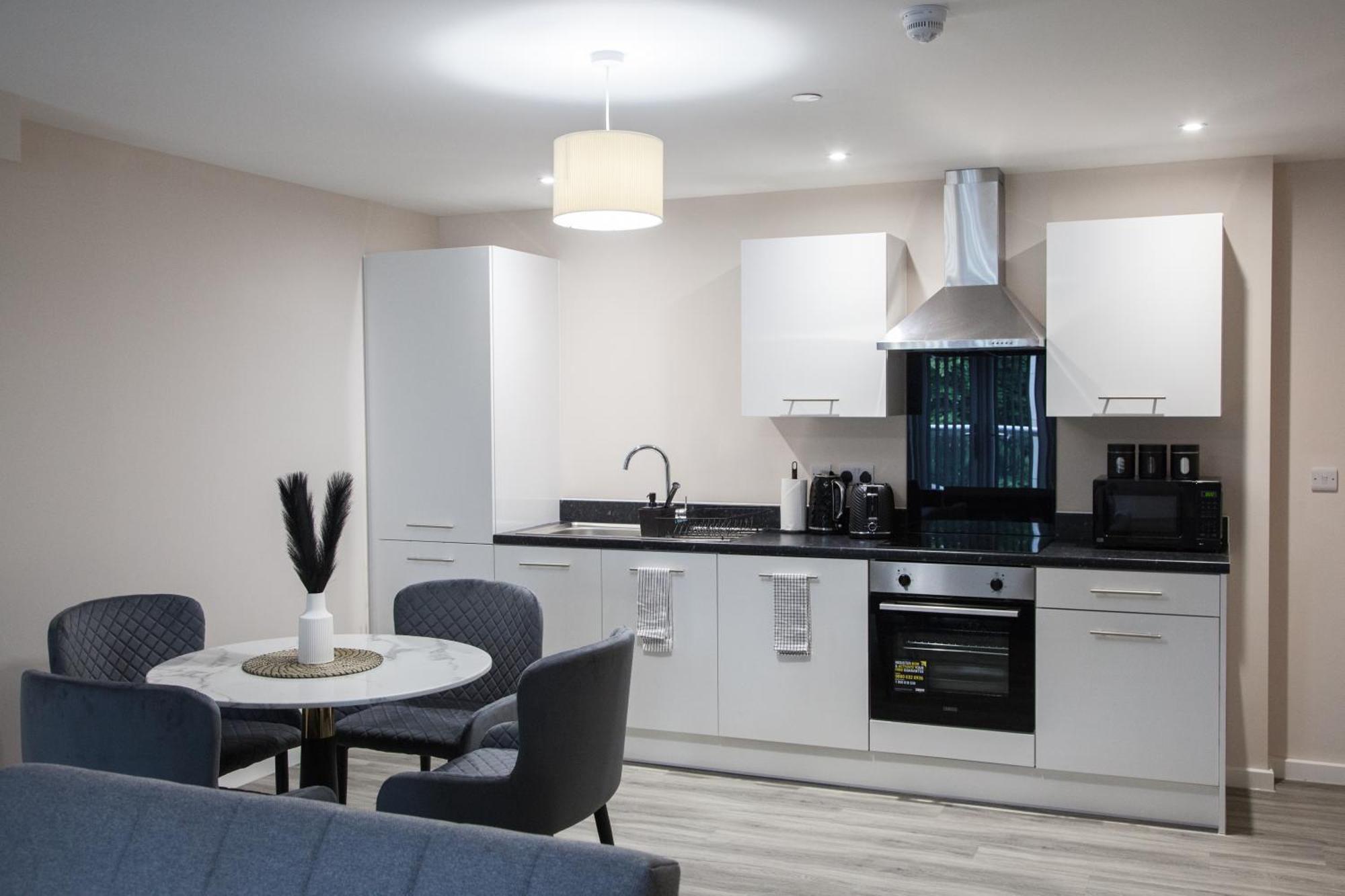 Modern 2Bd Apartment In Manchester City Bagian luar foto