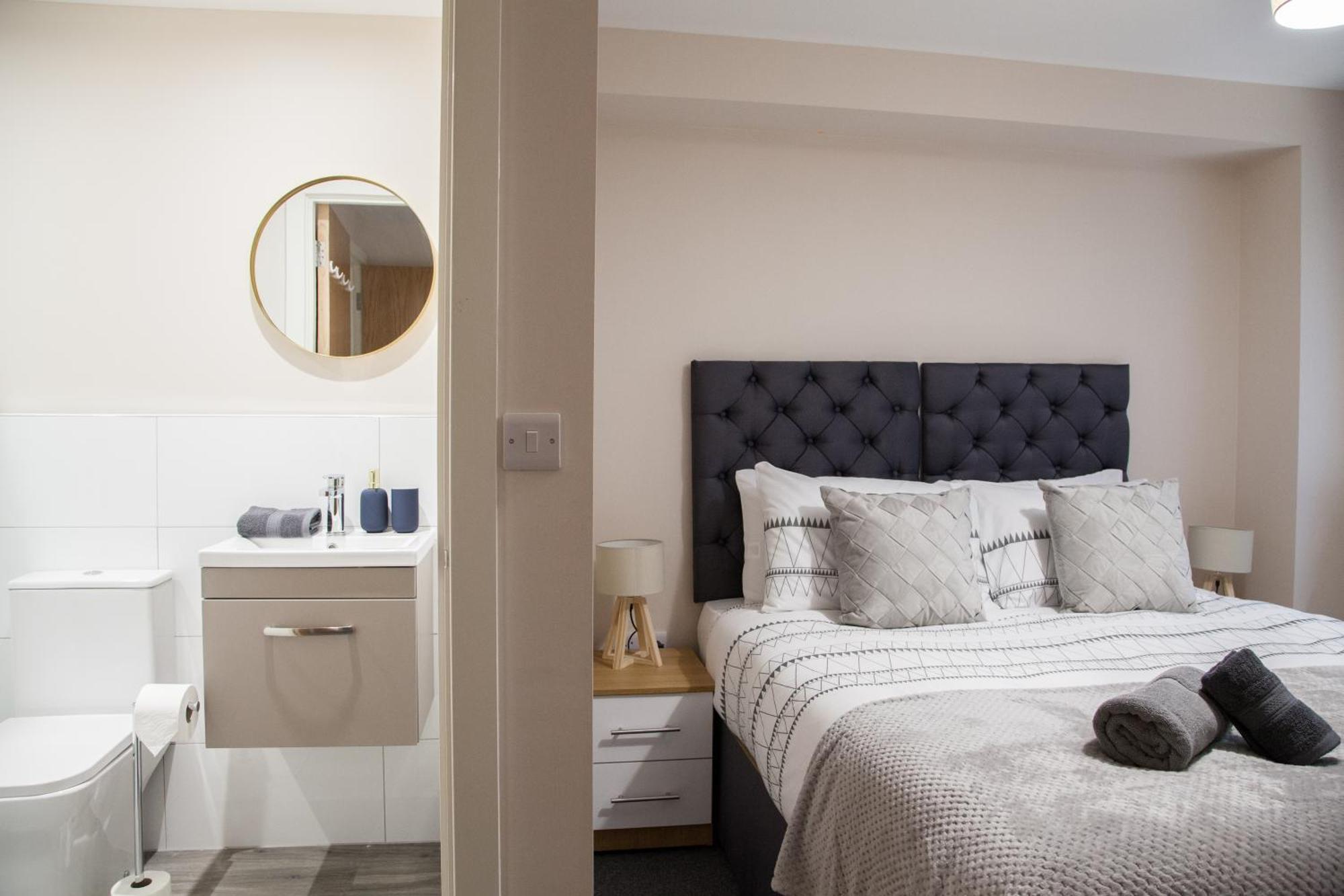 Modern 2Bd Apartment In Manchester City Bagian luar foto